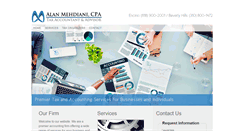 Desktop Screenshot of mehdianicpa.com