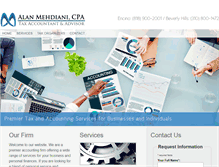 Tablet Screenshot of mehdianicpa.com
